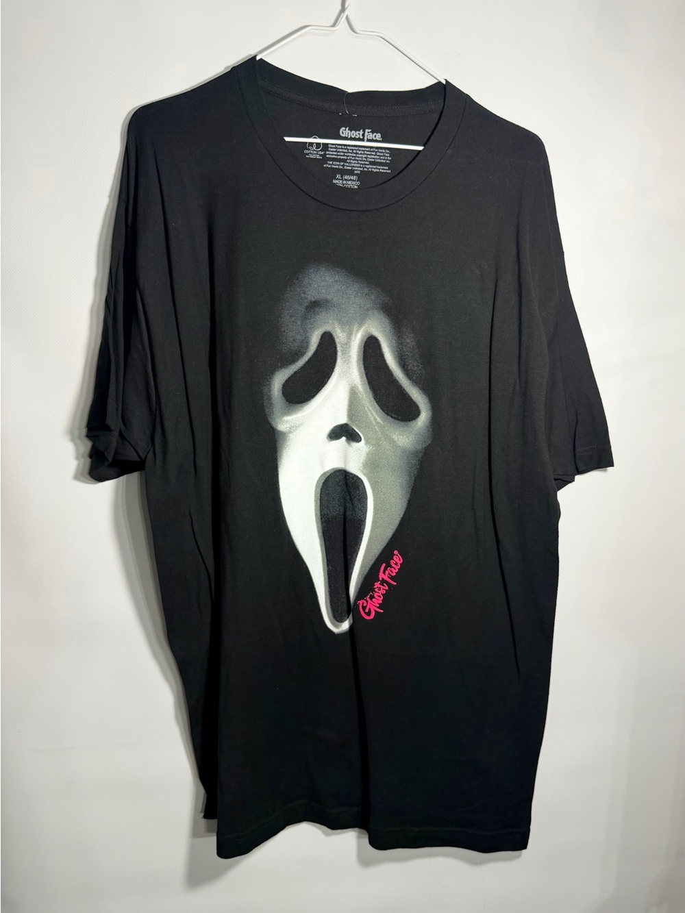 Ghost Face Black Graphic Short-Sleeve Tee